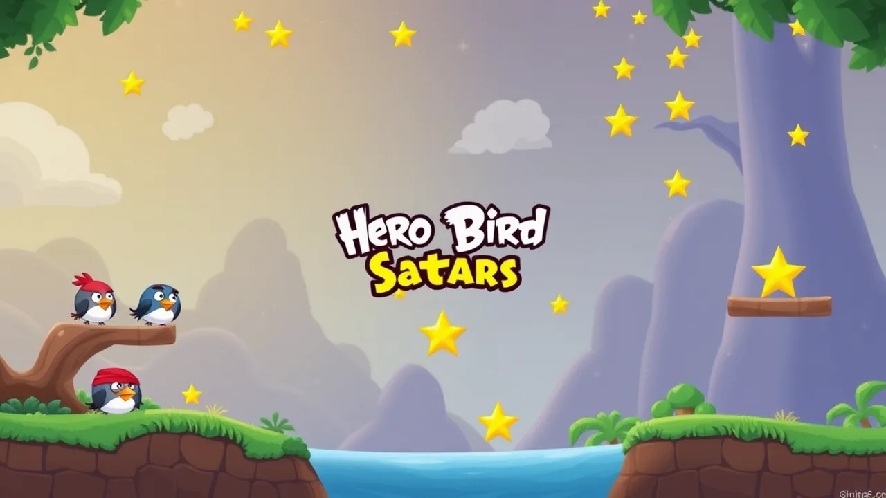 Discover Hidden Fun in Hero Birds Hidden Stars Puzzle Game image
