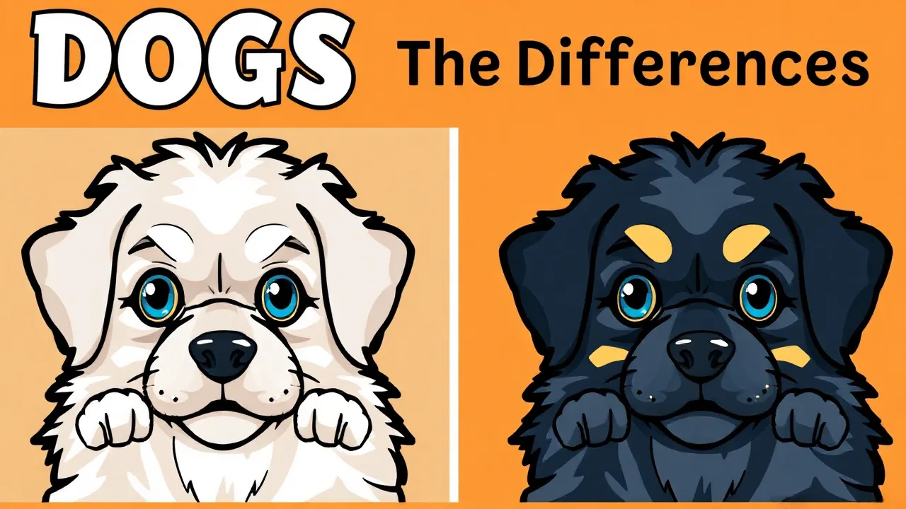 Discover the Hidden Differences in Dogs Spot The Differences image