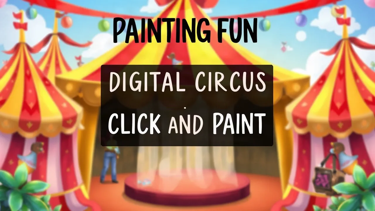 Painting Fun with Digital Circus Click and Paint image