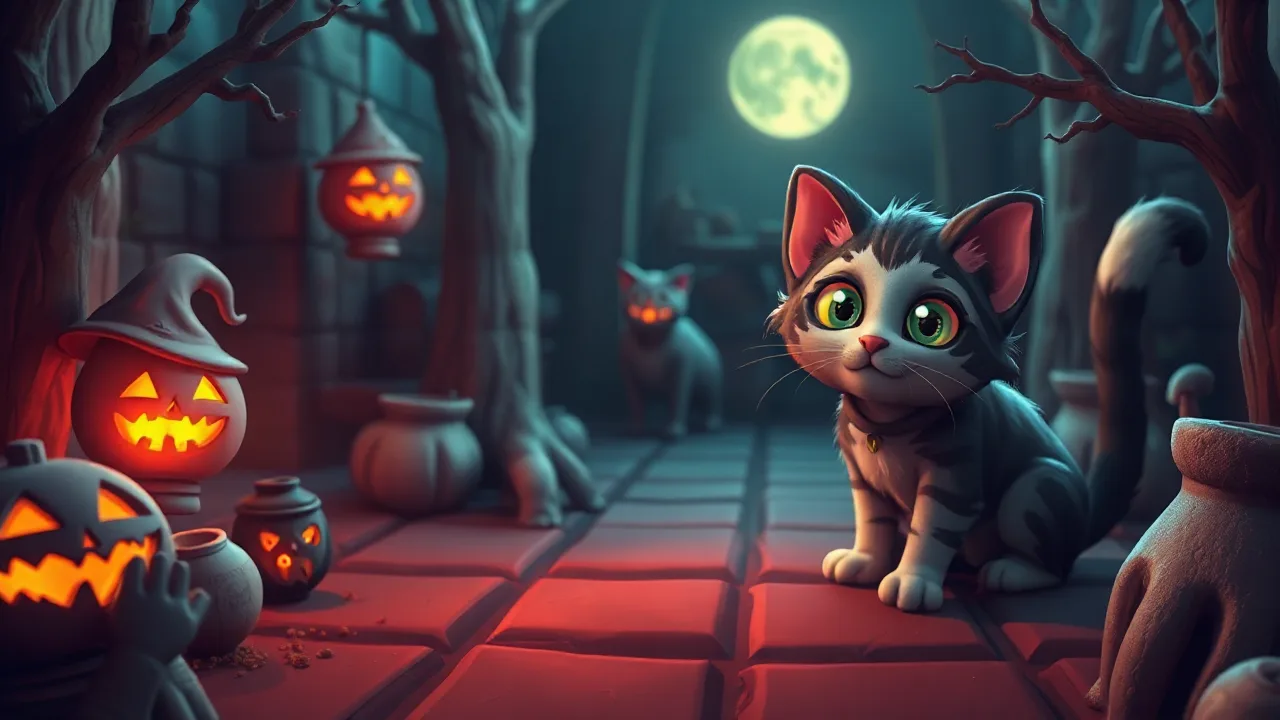 Escape the Spooky Cat's Puzzle image