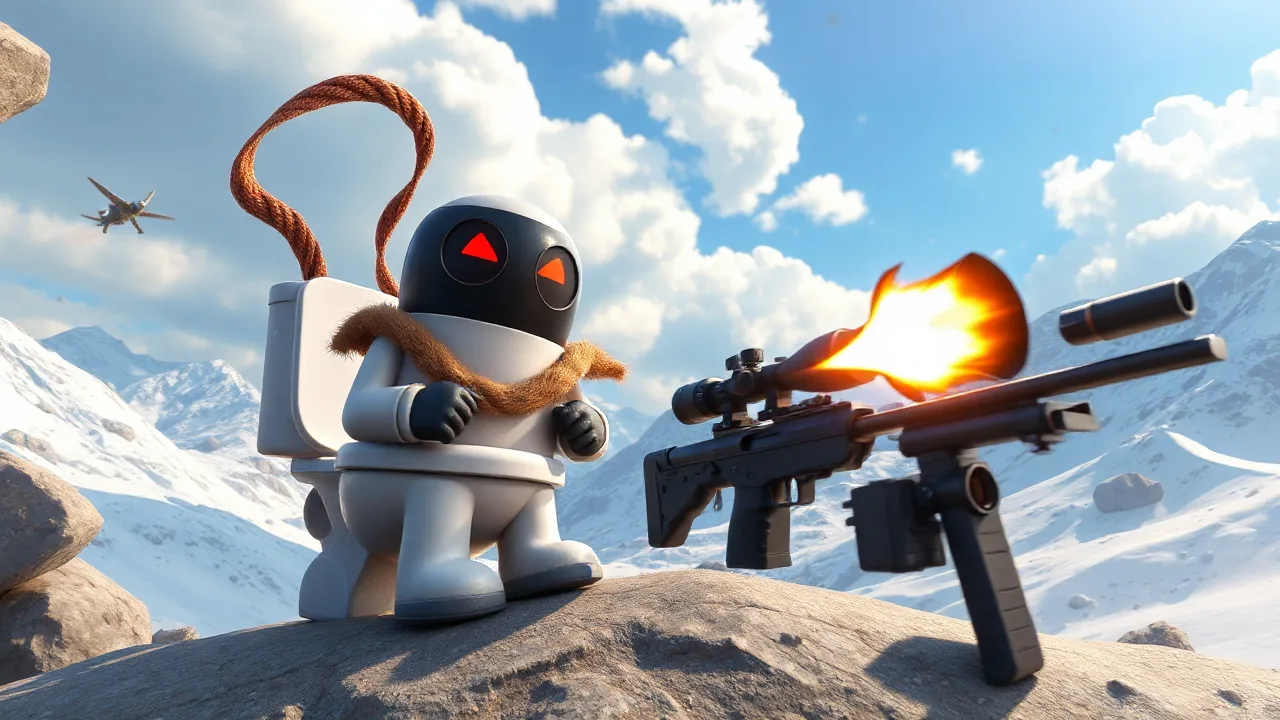 Skibidi Toilet Battles a Cameraman Sniper image