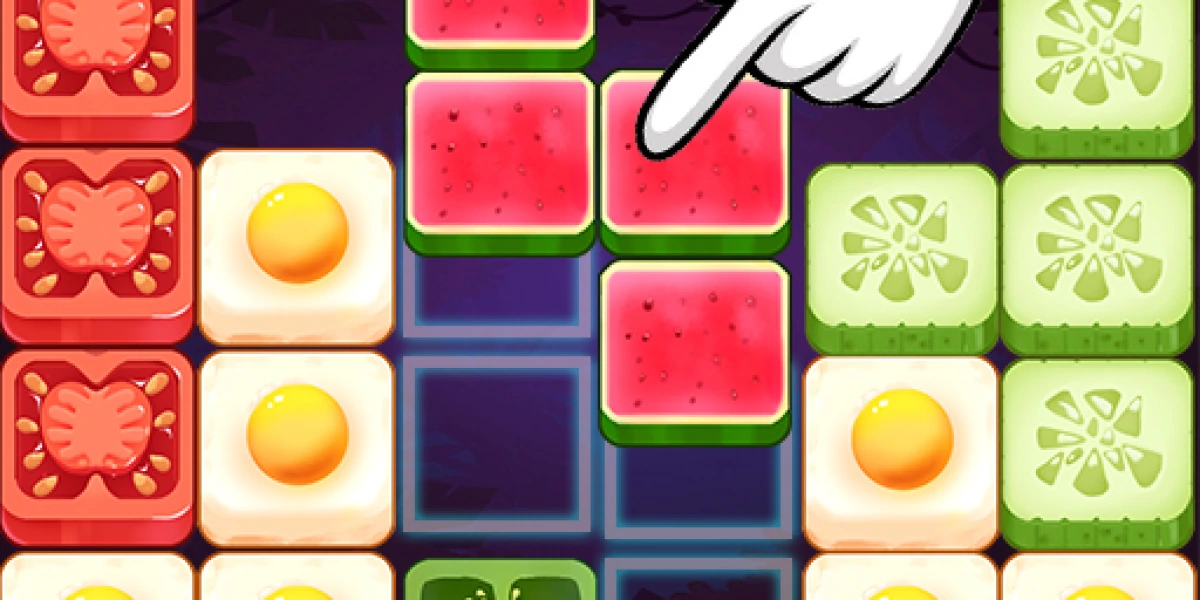 Cracking Fruits with Blocks: Food Blocks Puzzle image