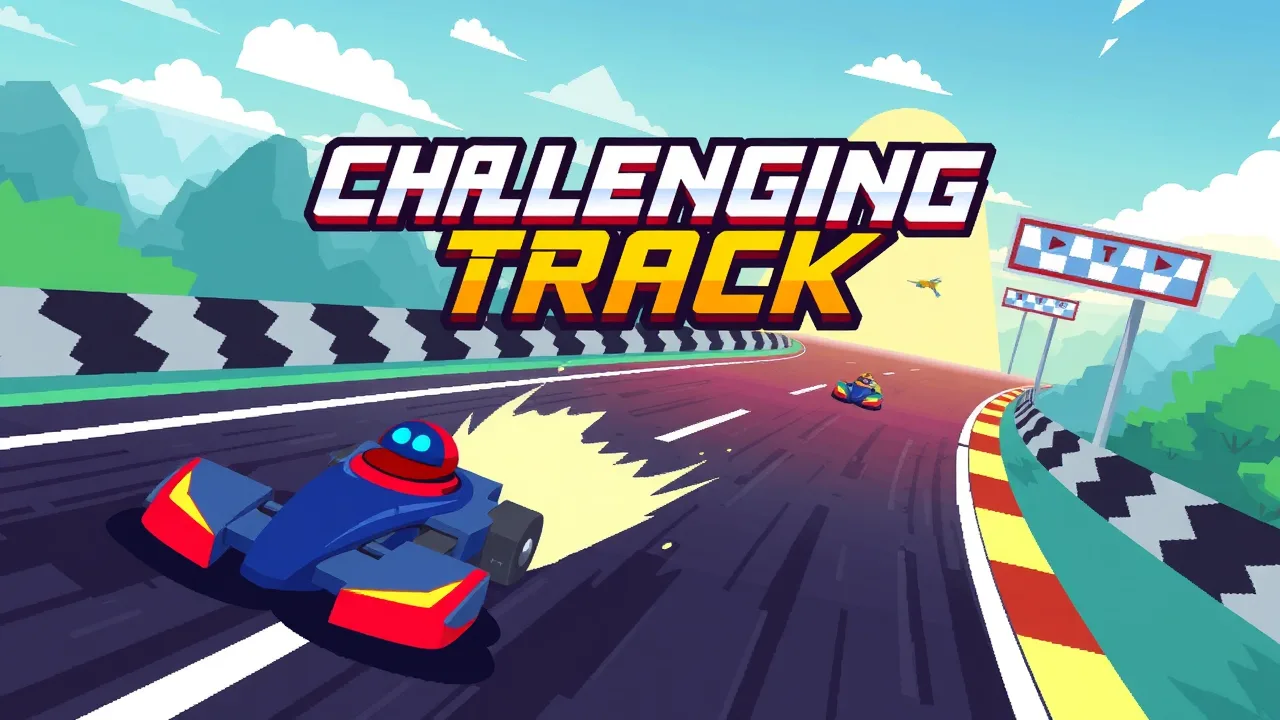 Pixel Racing Fun in Challenging Track image