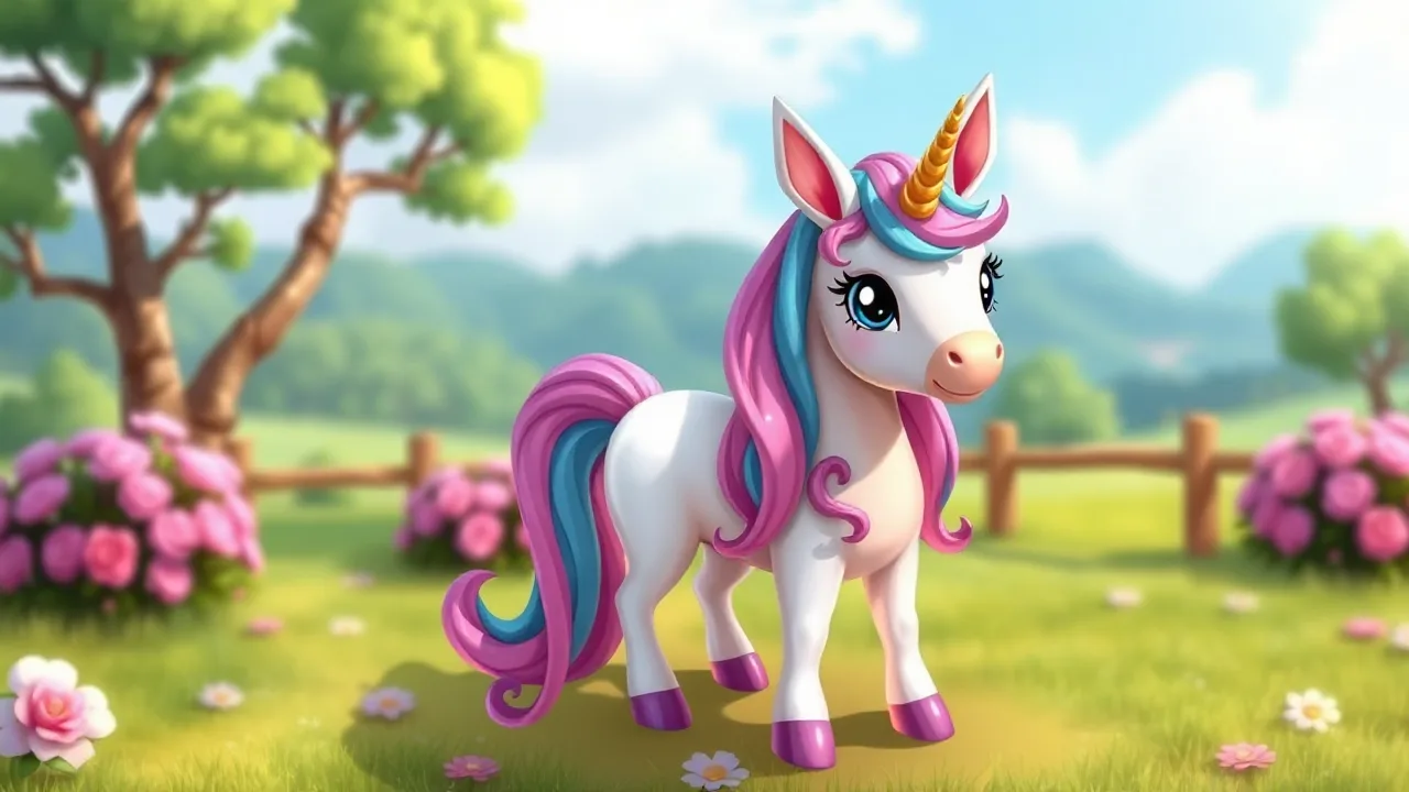 Unicorn Makeover Fun for Girls - Baby unicorn dress up image