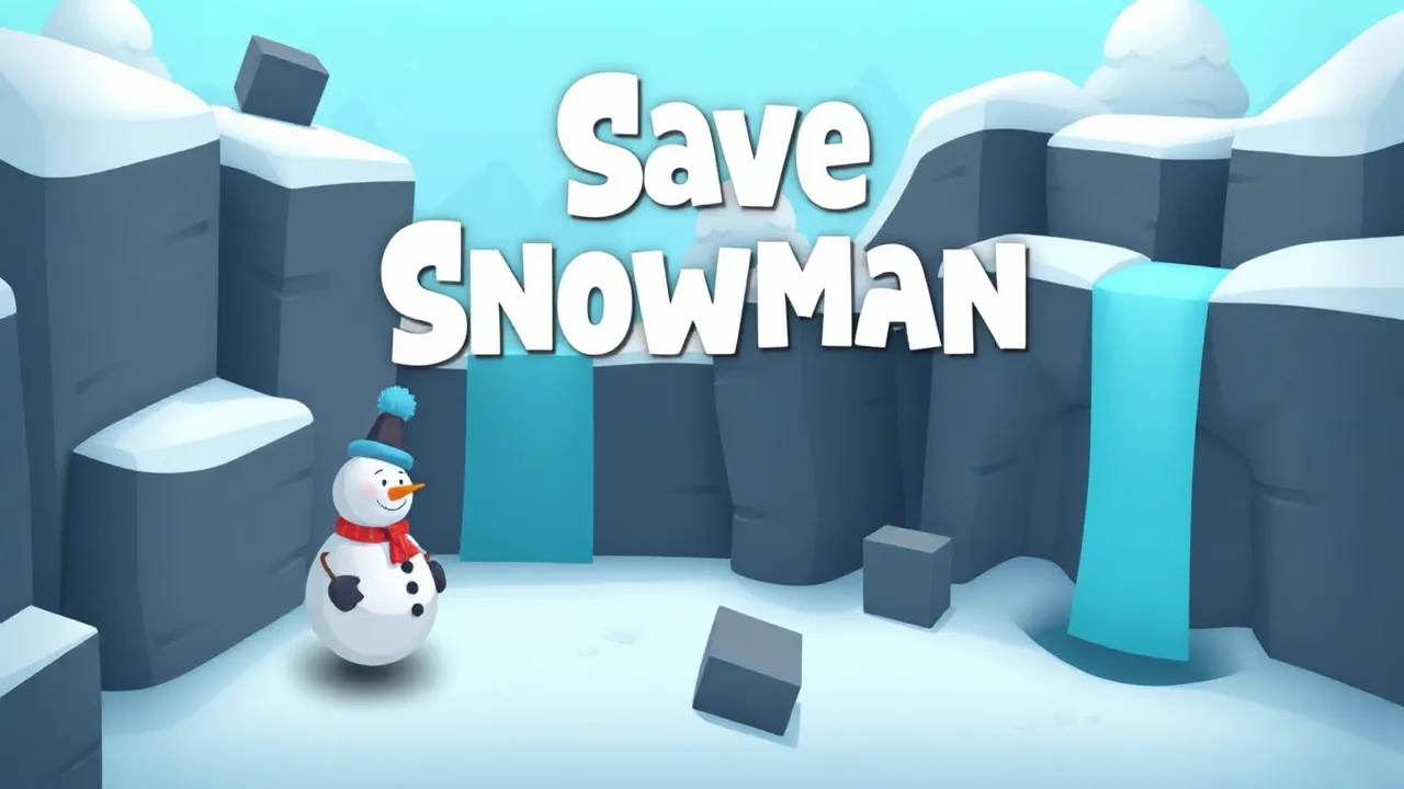 Save the Frosty Friend in Save Snowman Puzzle image
