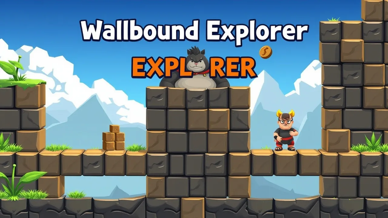 Wallbound Explorer: A Challenging Puzzle Adventure image