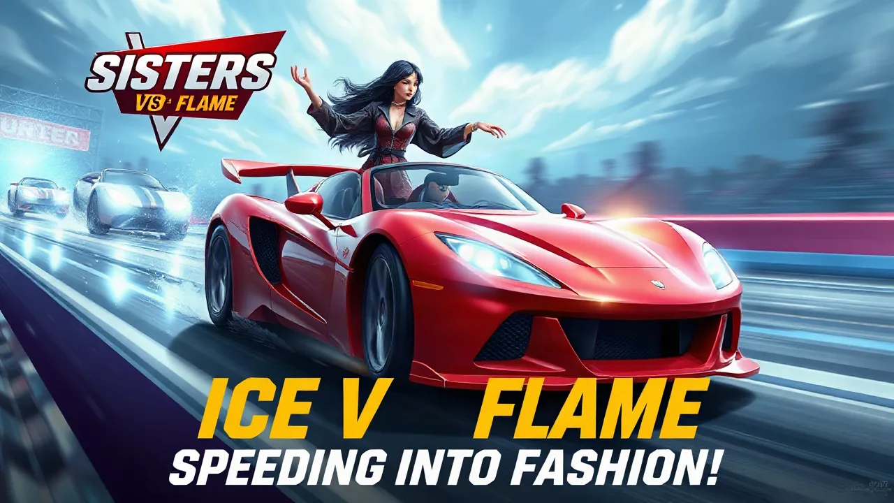 Sisters Ice Vs Flame: Speeding into Fashion image