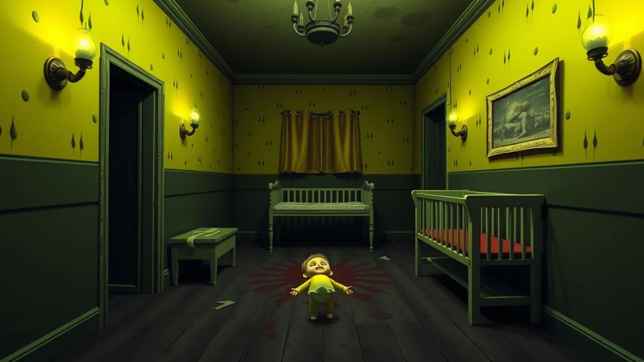 Escape the Fright in Scary Baby in Yellow image