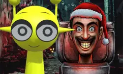 Sprunki in Backrooms Christmas Skibidi Terrors