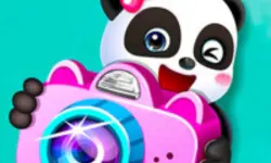 Baby Panda Photo Studio Game background