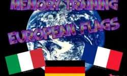 MEMORY TRAINING. EUROPEAN FLAGS
