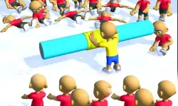 Push the Crazy Crowd : Stickman Clash 3D