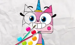 Unicorn Kitty Coloring Book