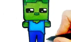 Easy Kids Coloring Minecraft