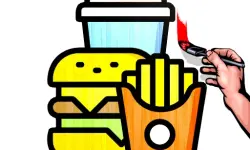 Fast Food Coloring Book