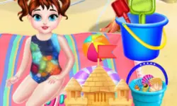 Baby Taylor At Beach