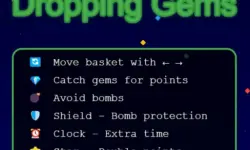 Dropping Gems background