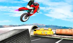 Highway Traffic Bike Stunts